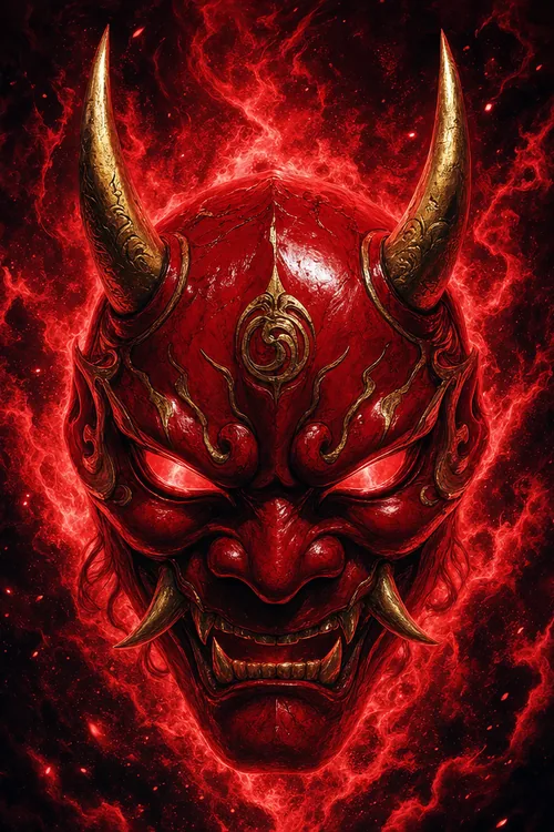Raudona demono kaukė