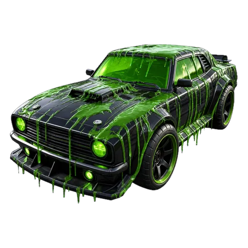 Žalių gleivių automobilis