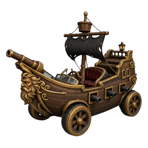 Piratų laivo automobilis