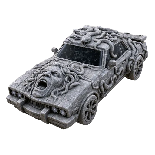 Akmeninio veido automobilis